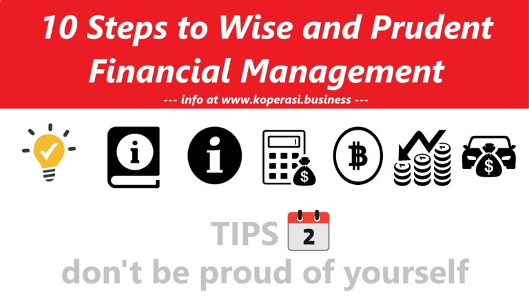 10 Best Steps to Wise and Prudent Financial Management