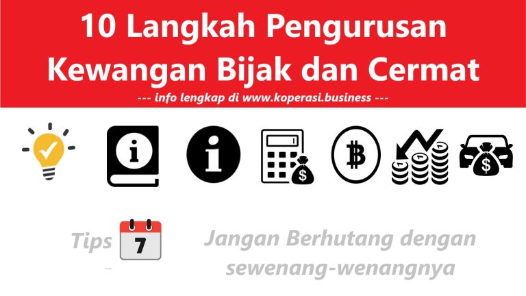 10 Langkah Pengurusan Kewangan Bijak dan Cermat - Jangan Berhutang dengan sewenang-wenangnya
