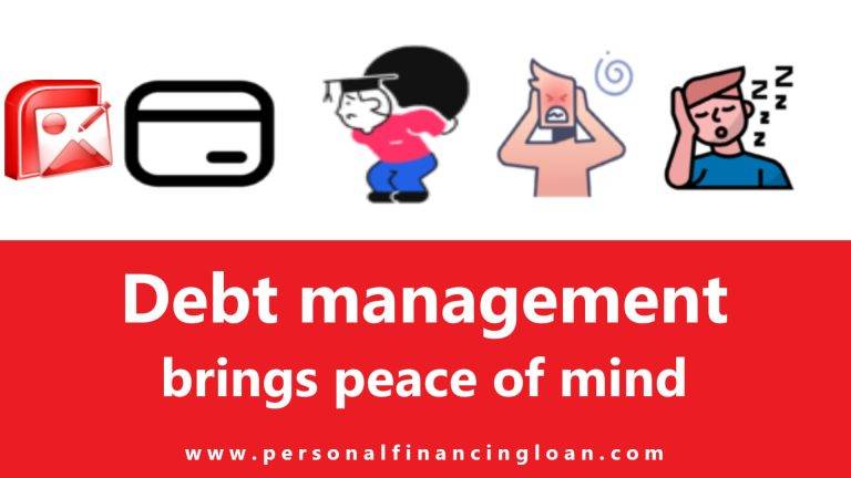 Debt management brings peace of mind